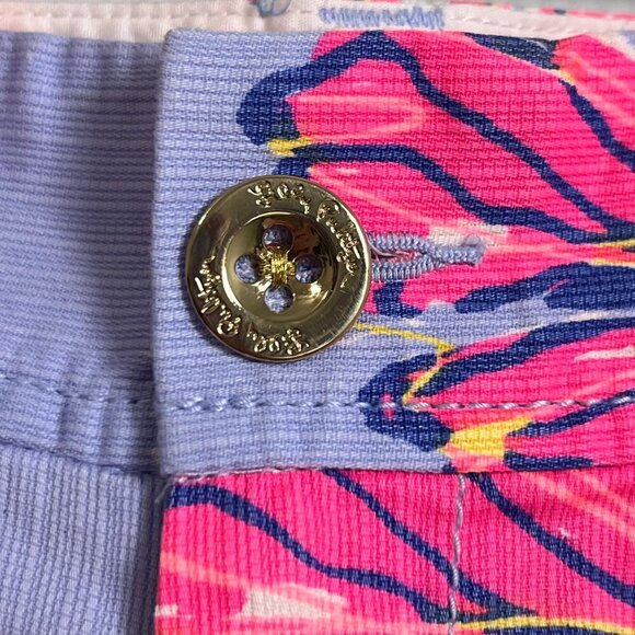 Lilly Pulitzer Walsh Short Party Girl Purple Dahlia Size 00 - Picture 3 of 7